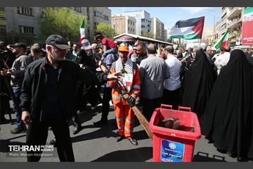 خدمات شهرداری تهران در پایان روز قدس 22
