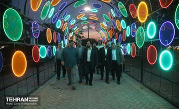 آیین افتتاحیه جشنواره نور و بازی‌های چوبی  12