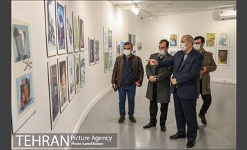 بازدید مدیران شهری و اعضای شورای شهر تهران از نمایشگاه تهران از منظر هنرمندان-3 4