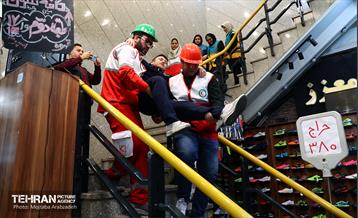 مانور عملیاتی حریق و نجات با محوریت فروریزش 4