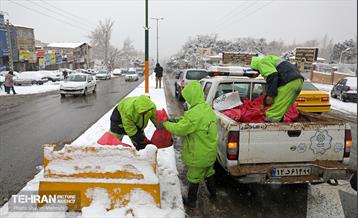 عملیات برف‌روبی در پایتخت 29