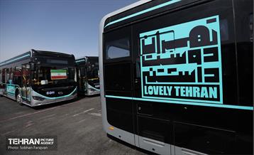 آیین بهره‌برداری از ۲۰۱ دستگاه اتوبوس برقی 56