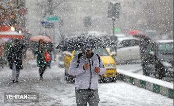 بارش نخستین برف زمستانی در تهران 5