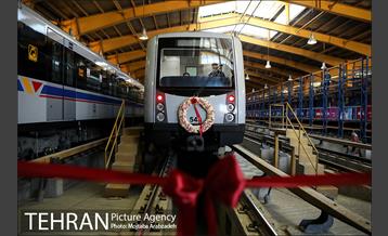 مراسم بهره برداری از 2 رام قطار جدید مترو 1