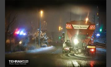 بارش برف زمستانی در معابر شمالی پایتخت - 1 44