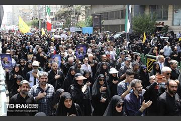 تشییع پیکر شهید اسماعیل هنیه در تهران - 2 7