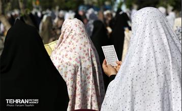 اقامه نماز عید سعید فطر در محله شهران 1