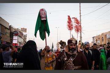 کاروان نمادین اسرای کربلا در مسیر طویریج  39