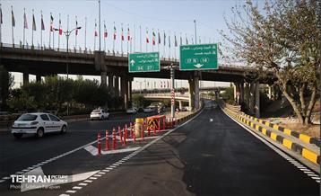 بهره‌برداری از دوربرگردان غیرهمسطح شمال به شمال بزرگراه چمران 1