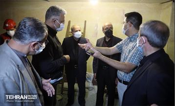 بازدید اعضای کمسیون حمل و نقل شورای اسلامی شهر از ایستگاه مترو شهید رضایی 15