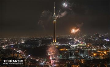 نور افشانی پایتخت از فراز برج میلاد  19
