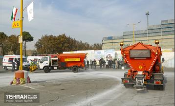 مانور برف روبی شهرداری منطقه 5