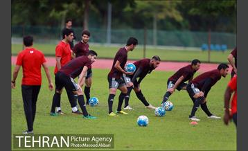 تمرین تیم ملی فوتبال در مالزی 20