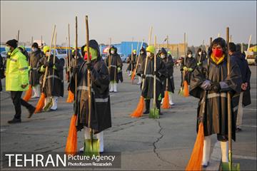 مانور عملیات برف روبی شهرداری منطقه 19