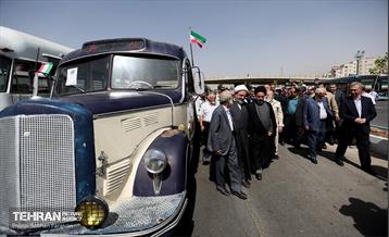 آیین بهره‌برداری از ۲۰۱ دستگاه اتوبوس برقی 9