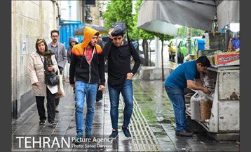 باران بهاری در تهران 1
