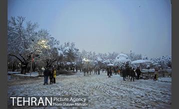 روز برفی در پارک لاله 7