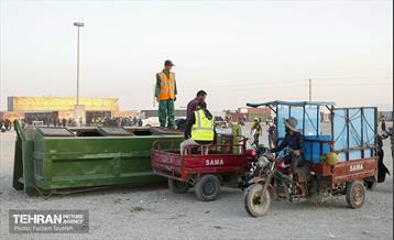 خدمات رسانی شهرداری منطقه 5 در پایانه مرزی مهران 25