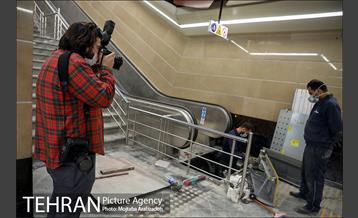 بازدید عکاسان خبری از ایستگاه مترو برج میلاد 25