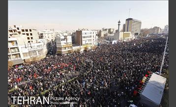 تشییع پیکر سپهبد قاسم سلیمانی و شهدای مقاومت در تهران  23