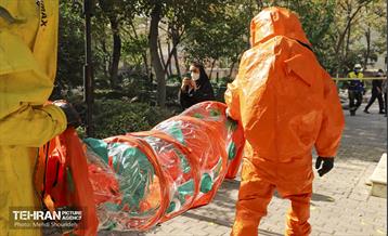 مانور انتشار مواد شیمیایی در منطقه۷