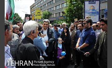 حضور شهردار تهران در راهپیمایی روز قدس 7