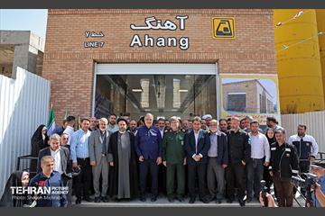 آیین تست گرم مسیر پایانی خط ۷ مترو تهران و بهره‌برداری از ورودی دوم ایستگاه آهنگ 4