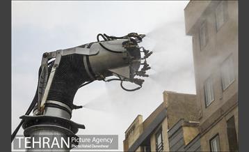 عملیات ضد عفونی معابر شهری منطقه 17