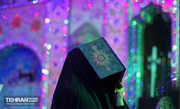 احیای شب بیست‌ویکم ماه رمضان امامزاده پنج تن لویزان 21