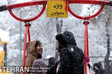 روز برفی پارک شهر 12
