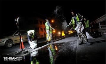 مرمت و بازسازی روکش پل تقاطع حافظ و طالقانی 24