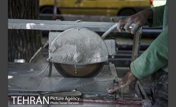 بازسازی سنگ فرش های بلوار کشاورز‎ 4