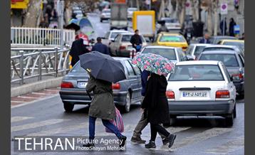 بارش باران در تهران 11