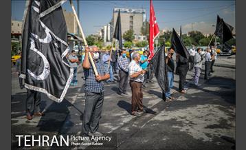 تکیه سیار عزای حسینی در پایانه تاکسیرانی سازمان آب 1