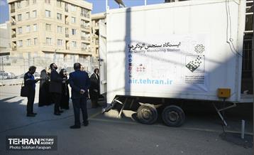 بازدید اصحاب رسانه از ایستگاه‌ سنجش آلودگی هوا 1