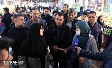 بازدید سخنگوی دولت از بازار میوه و تره‌بار و شهروند جلال آل احمد 44