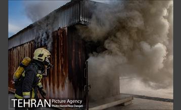 بازدید مدیرکل دفتر شهردار تهران از مرکز آموزش های آتش نشانی 2