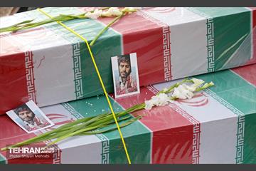 تشییع پیکر ۲۰۰ شهید گمنام دفاع مقدس در تهران 4
