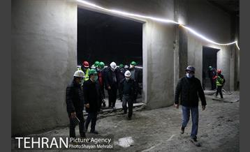 بازدید مهندس امام از پروژه پایانه زیرزمینی خط 4 مترو تهران 35