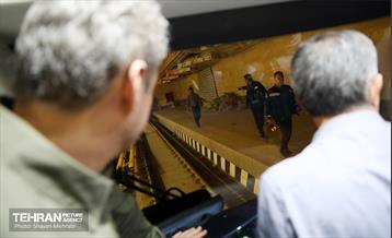 تست گرم بخش شمالی خط ۶ مترو تهران 35