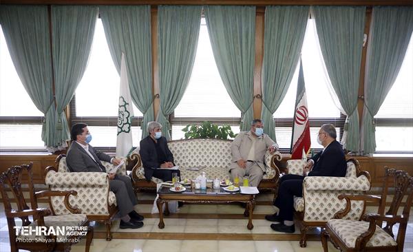 دیدار شهردار تهران با رییس سازمان پدافند غیرعامل 2