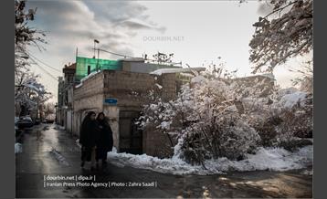 محله ده ونک در روزهای برفی تهران 5