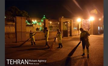 اقدامات شهرداری منطقه ۲۰ در لیالی قدر اطراف حرم حضرت عبدالعظیم حسنی(ع) 9