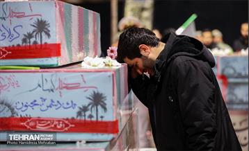 مراسم وداع با پیکرهای مطهر ۱۱۰ شهید گمنام دفاع مقدس 25