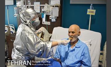 بخش بیماران کرونایی بیمارستان شهید هاشمی نژاد 4