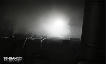آتش سوزی در خیابان بهار تهران 47
