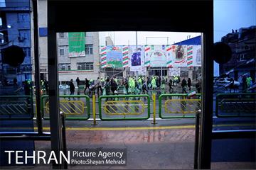 خدمات شهرداری تهران در پایان راهپیمایی یوم الله 22 بهمن 31