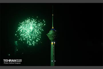 نور افشانی در شب سالگرد پیروزی انقلاب اسلامی 7