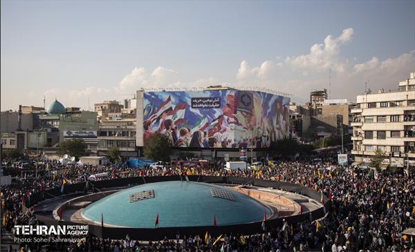 تجمع مردم تهران در واکنش به جنایت رژیم صهیونیستی در غزه 25