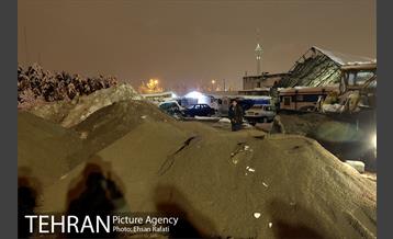 بازدید شبانه مدیران شهری از سایت های برف روبی  7